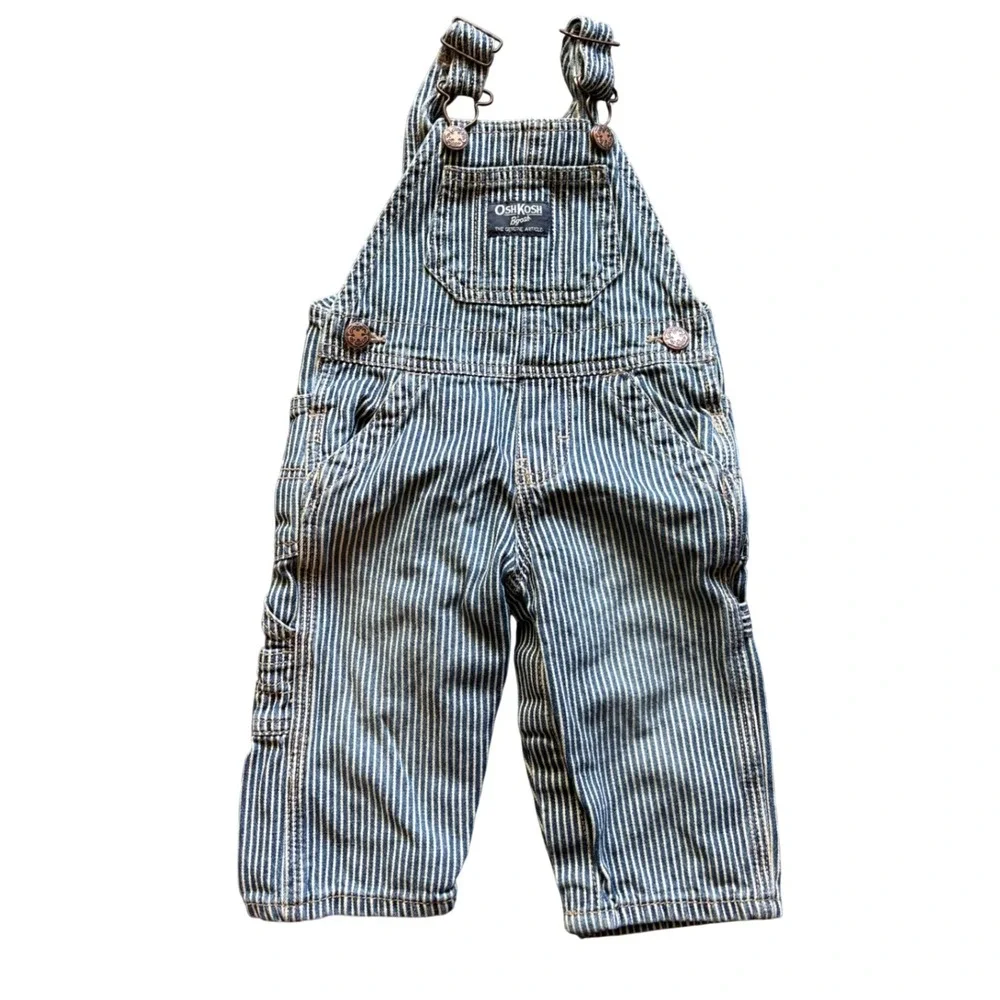 OshKosh B'gosh Pinstripe Overalls 9 Months